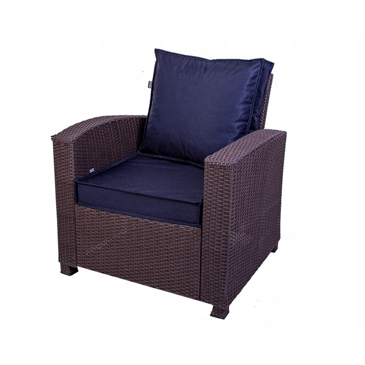 Podsedák na záhradný nábytok Golden Garden GG86 55/60/8cm + opierka 55/ 50/10cm - tmavo modrá